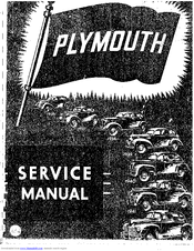 Plymouth Pl4S Service Manual