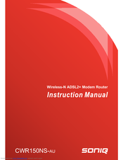 SONIQ CWR150NS-AU Instruction Manual
