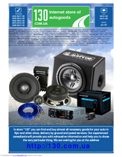 Mac Audio edition BS30 Owner's Manual/Warranty Document