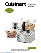 Cuisinart FP-12C Series Instruction Booklet