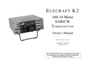 ELECRAFT K2 Owner's Manual