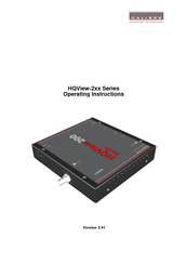 Calibre HQView-2 Series Operating Instructions Manual