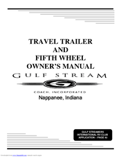 Gulf Stream Travel Trailer Owner's Manual