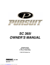 Pursuit SC 365i Owner's Manual