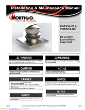 Montigo PVVEX58-300 Installation & Maintenance Manual