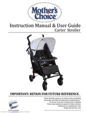 Mother's Choice Carter stroller Instruction Manual & User Manual