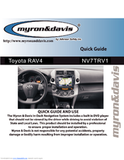 Myron & Davis NV7TRV1 Quick Manual