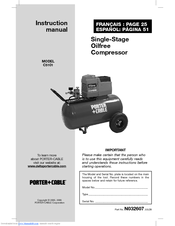 Porter-Cable C5101 Instruction Manual