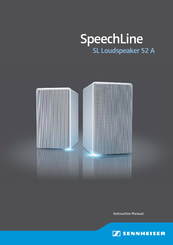 Sennheiser SpeechLine SL 52A Instruction Manual