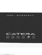 Cadillac 1998 Catera Warranty And Owner Assistance Information