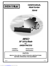 Bercomac 700416 Owner's Manual