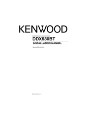 Kenwood DDX630BT Installation Manual