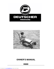 Deutscher Mowers H660 Owner's Manual