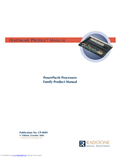 Radstone PowerPact6 Series Hardware Product Manual