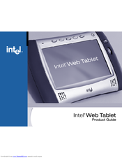 Intel Web Tablet Product Manual