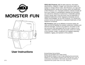 ADJ Monster Duo User Instructions