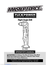 Master Force Flex Power 241-0436 Operator's Manual