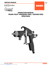 DeVilbiss TRANS-TECH PRESSURE FEED Operation Manual