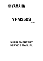 Yamaha WARRIOR YFM350S Service Manual