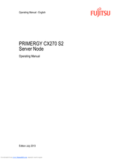 Fujitsu Primergy CX270 S2 Operating Manual