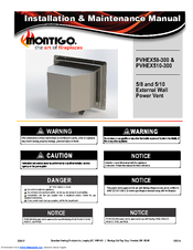 Montigo PVHEX510-300 Installation & Maintenance Manual