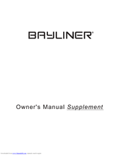 Bayliner 285 Cruiser Owner's Manual