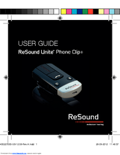 ReSound Unite Phone Clip+ User Manual