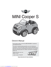 KidTrax Mini Cooper S Owner's Manual