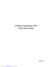 Vonnic Standalone DVR Quick Start Manual