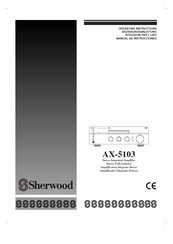 Sherwood AX-5103 Operating Instructions Manual