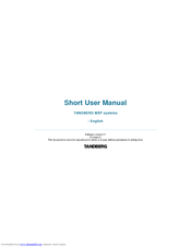 TANDBERG MXP Short User Manual