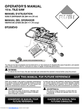Rubi DT250EVO Operator's Manual
