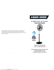 Black & Decker BDSH-8018 Instruction Manual