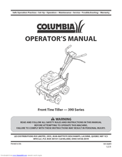 Columbia 390 Series Operator's Manual