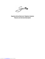 TransTel Communications SuperKey SK-824 Features And Services Description