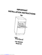 Whirlpool 50 Installation Instructions Manual