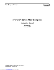 EFLOW EF-Series Instruction Manual
