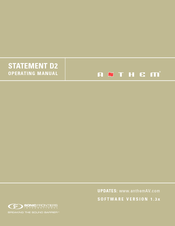 Anthem AVM 50 Operating Manual