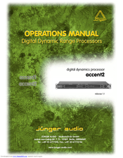 Junger Accent1 Operation Manual