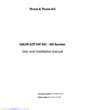 Thrane&Thrane SAILOR 6217 VHF DSC User And Installation Manual