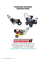 Siebring 7534 Instructions Manual