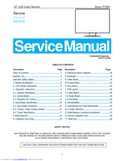 Dixon P19W Service Manual