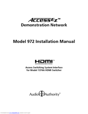 Audio Authority AccessEZ 972 Installation Manual