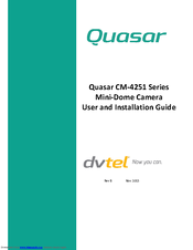 Quasar CM-4251 Series User And Installation Manual