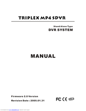 Triplex MP4 SDVR Manual