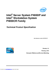 Intel P4000IP Series Technical Product Specification