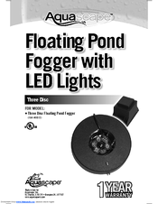 AquaScape Three Disc Floating Pond Fogger Installation & Maintenance Instructions Manual