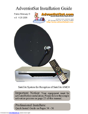 AdventistSat Fortec Mercury II Installation Manual