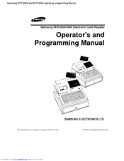 Samsung SER-6500 Operator's And Programming Manual