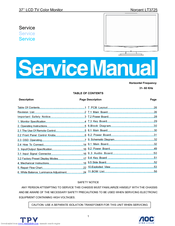 AOC Norcent LT3725 Service Manual